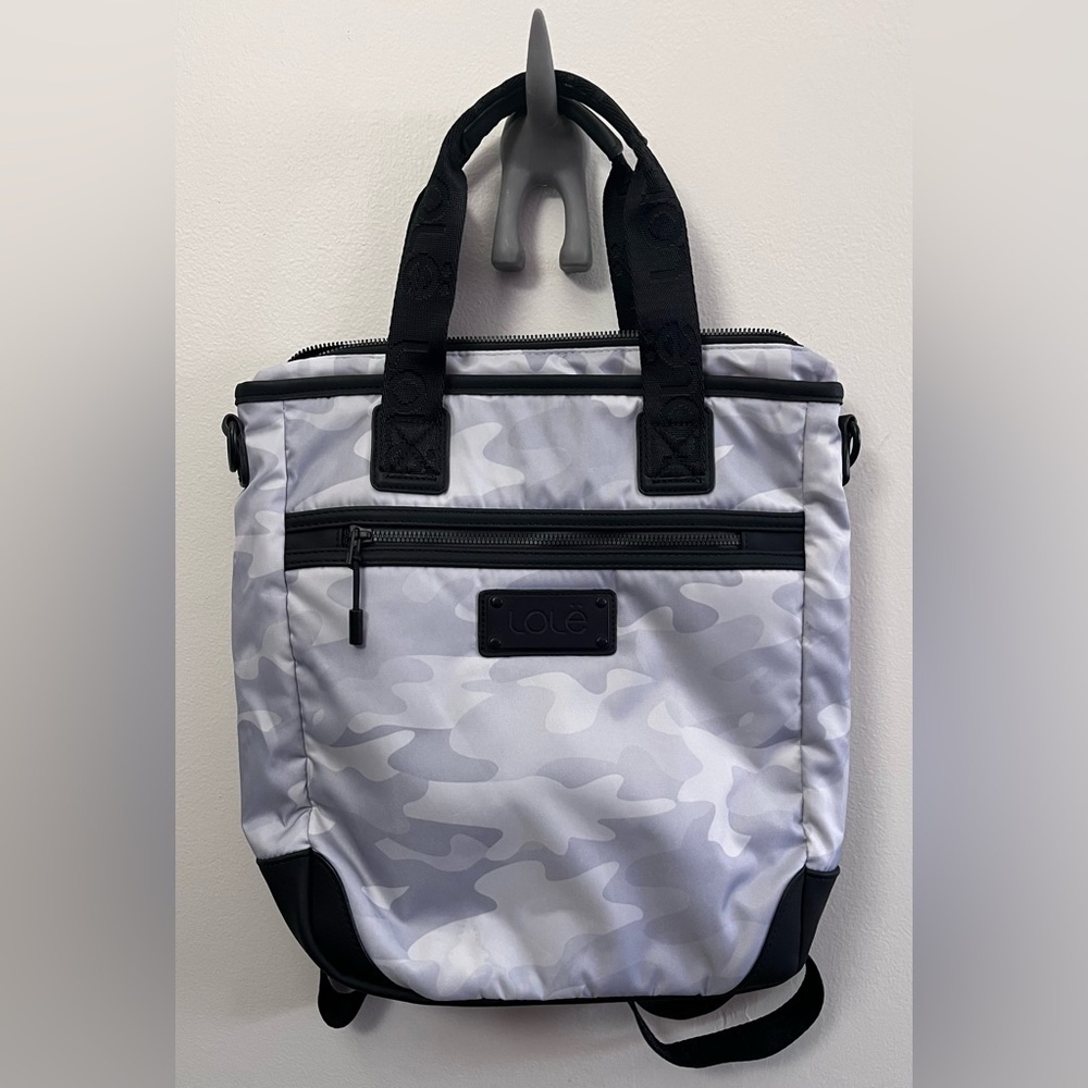 Lole Gray Camouflage Women's Backpack/Crossbody Bag